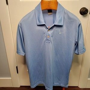 Nike Sportswear Men's Size L Polo Golf Tennis Casual Activewear Shirt Blue